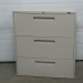Global Beige 3 Drawer Lateral File Cabinet, Locking